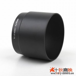 画像: [在庫処分] uWinKa製 キャノン レンズフード ET-74 互換品 EF70-200mm F4L IS 対応 黒