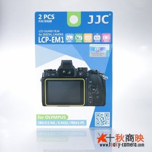 画像: JJC製 オリンパス OM-D E-M1 , ペン E-P5 など用 液晶保護フィルム 2枚セット