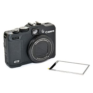 画像: JJC製 キャノン PowerShot G15 専用 液晶LCD 保護 セミハードシート